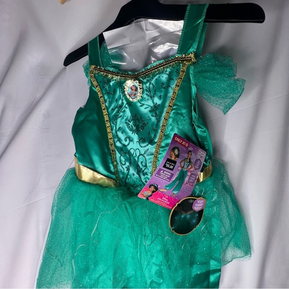 Disney JASMINE Deluxe Light Up Costume Small Princess Halloween Aladdin Dress Up - Picture 4 of 7